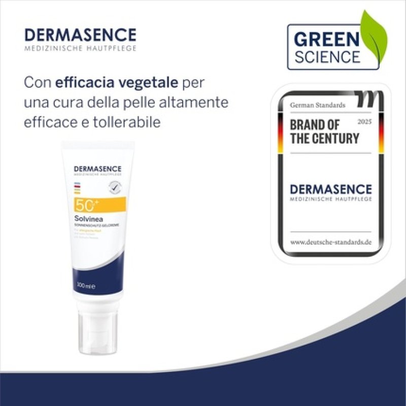 Dermasence Solvinea Sun Gel Cream SPF 50 100ml - Light Sunscreen