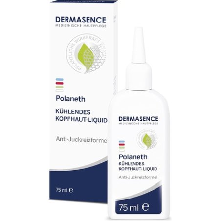DERMASENCE Polaneth Liquid 75ml Cooling and Soothing Scalp Tonic for Irritated Skin and Discomfort