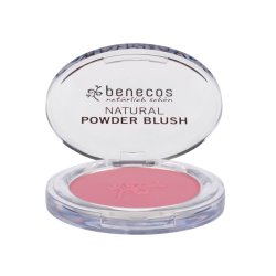 Benecos Natural Cosmetics Powder Blush with Organic Castor Oil Mallow Rose
