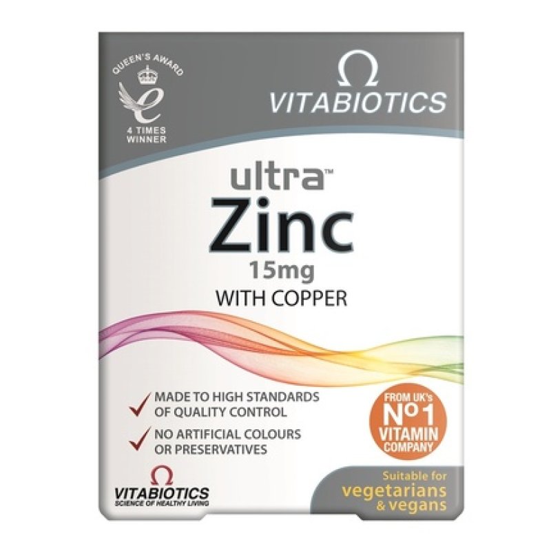 Vitabiotics Ultra Zinc Dietary Supplement 60 Tablets