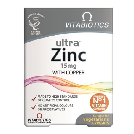 Vitabiotics Ultra Zinc Dietary Supplement 60 Tablets