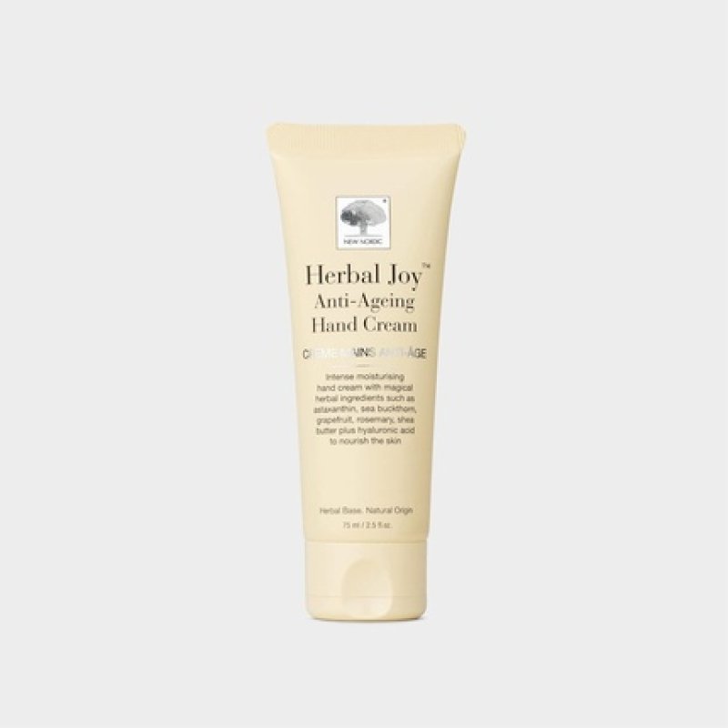 New Nordic Herbal Joy Anti-Aging Hand Cream with Shea Butter and Ceramosides