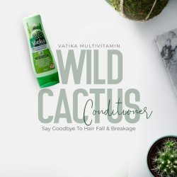 Vatika Naturals Wild Cactus Multivitamin Conditioner 200ml for Hair Fall