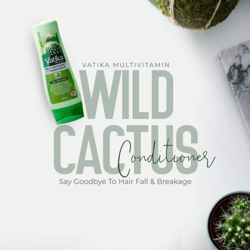 Vatika Naturals Wild Cactus Multivitamin Conditioner 200ml for Hair Fall