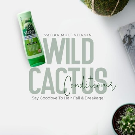 Vatika Naturals Wild Cactus Multivitamin Conditioner 200ml for Hair Fall