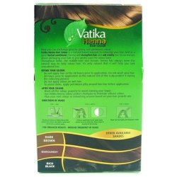 Dabur Vatika Henna Hair Colour Permanent Natural Brown 60g