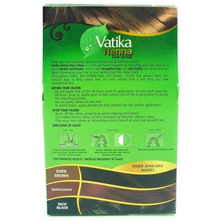 Dabur Vatika Henna Hair Colour Permanent Natural Brown 60g