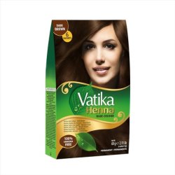 Dabur Henna Hair Color Dark Brown Hair Dye and Conditioner - Ammonia Free