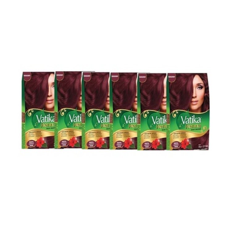 Dabur Vatika Henna Hair Color with Beautiful Overtone Conditioner 18 Sachets X 10g