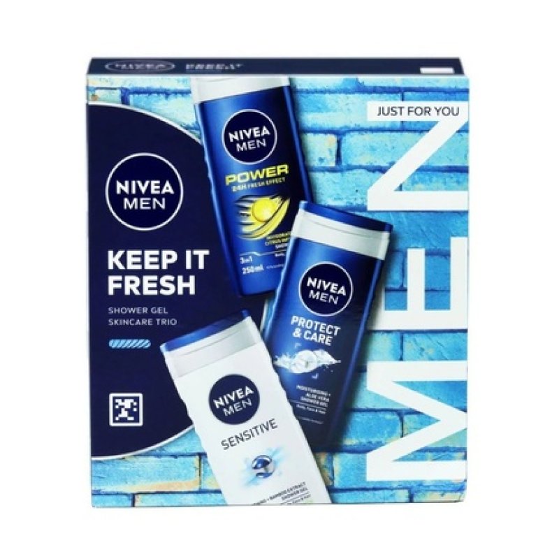 Nivea Men Keep It Fresh 3x Shower 250 Ml