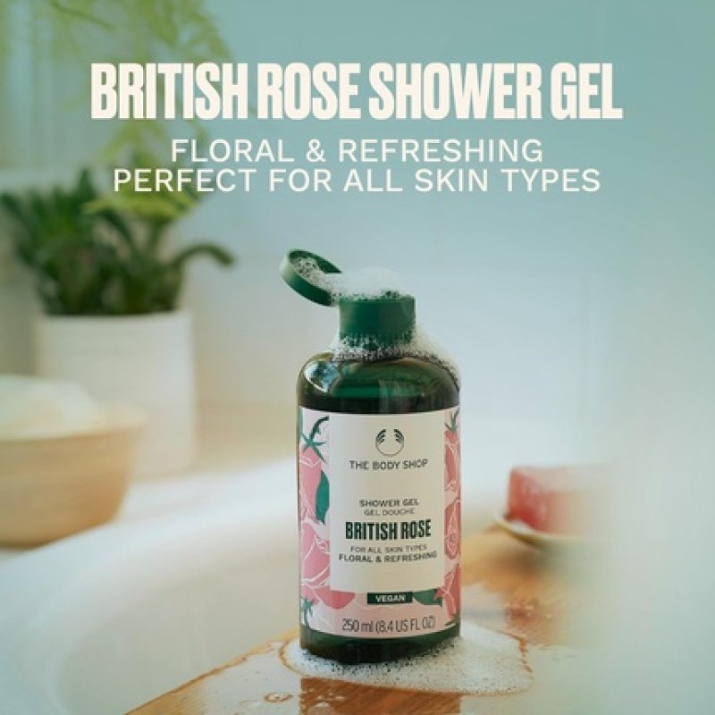 The Body Shop British Rose Shower Gel 250ml