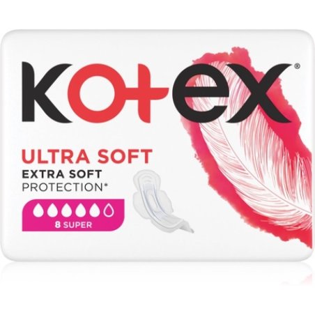 Kotex Ultra Soft Super Pads - 8 pads