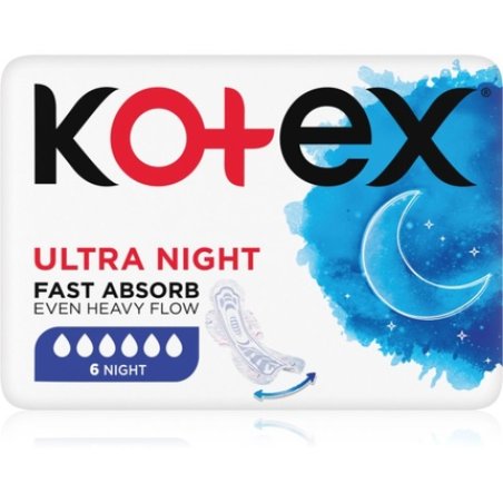 Kotex Ultra Night 6 Sanitary Napkins