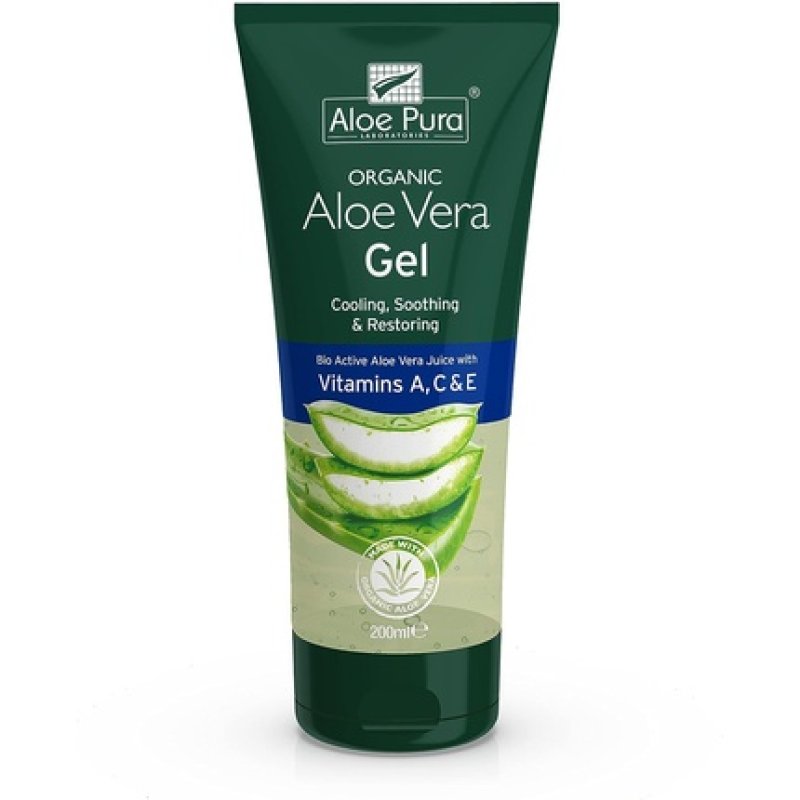 Aloe Pura Organic Aloe Vera Gel with Vitamins A C and E 200ml