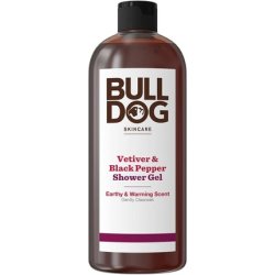 Bulldog Black Pepper and Vetiver Shower Gel Earthy and Warming Body Wash 500ml