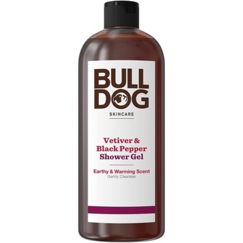 Bulldog Black Pepper and Vetiver Shower Gel Earthy and Warming Body Wash 500ml