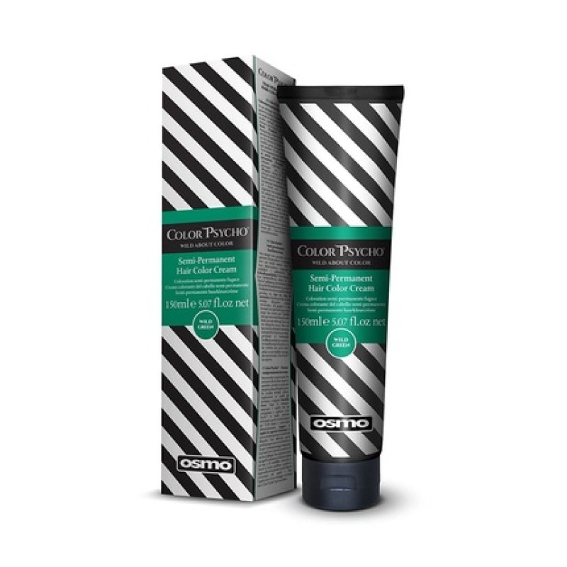 Osmo Color Psycho Semi-Permanent Hair Color Cream 125ml 5.07 fl oz Wild Green