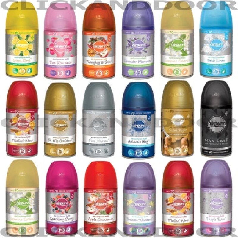 Airpure Select Scents Automatic Spray Refills 250ml Air Freshener - Pack of 6