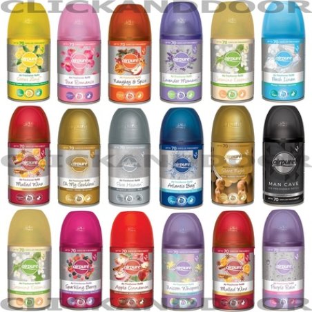 Airpure Select Scents Automatic Spray Refills 250ml Air Freshener - Pack of 6