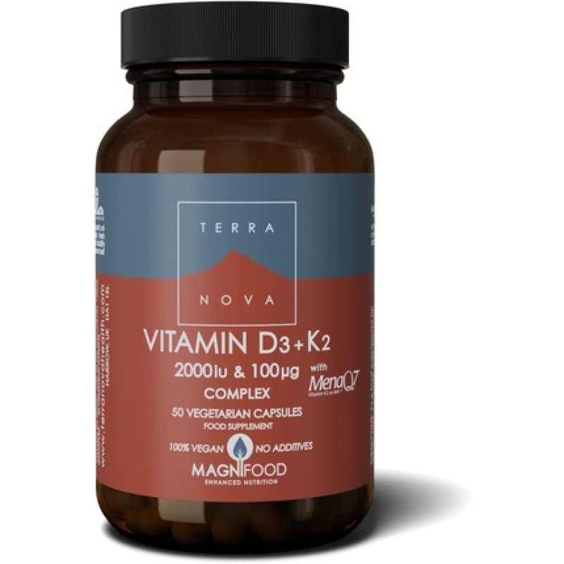 Terranova Vitamin D3 K2 Complex 2000iu 100mcg