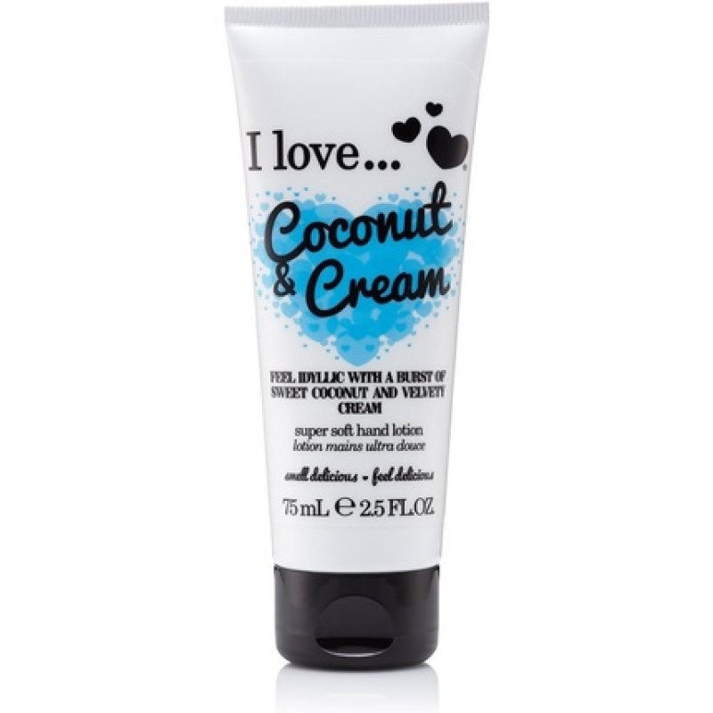 I Love Coconut & Cream Hand Lotion - Soothes Skin and Relieves Dry Hands