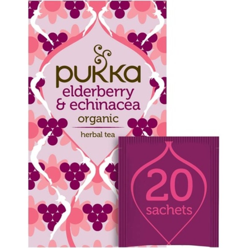 Organic Elderberry Infusions 20 Pukka Sachets
