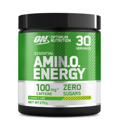 Optimum Nutrition Amino Energy Pre Workout Powder with Beta Alanine, Vitamin C, Caffeine and Amino Acids Lemon Lime 30