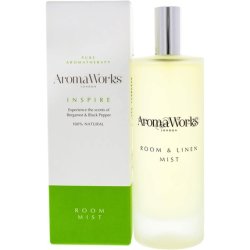 Aromaworks Inspire Room And Linen Mist - Black Pepper, Lime And Bergamot Aromas