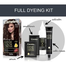 Cameleo Permanent Hair Colour Cream Medium Brown Intensive Color & Protection 5 Oils Omega Plus Acids Professional