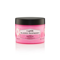 I Love Glazed Raspberry Scented Body Butter with Shea Butter and Coconut