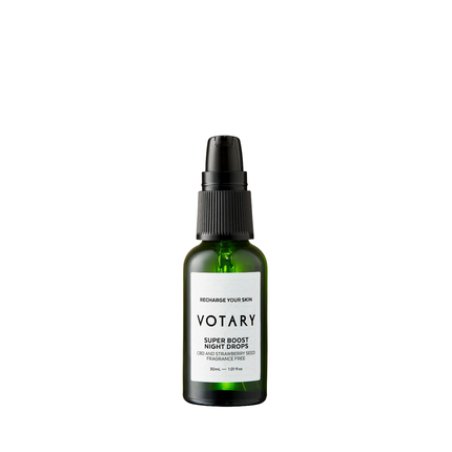 Votary Super Boost Cbd Strawberry Seeds Recovery Night Oil For Face - 30 Ml
