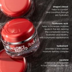 Rodial Dragons Blood Hyaluronic Velvet Cream 1.69fl.oz - Hyaluronic Acid and Hydromanil for Dry Skin - Buttery