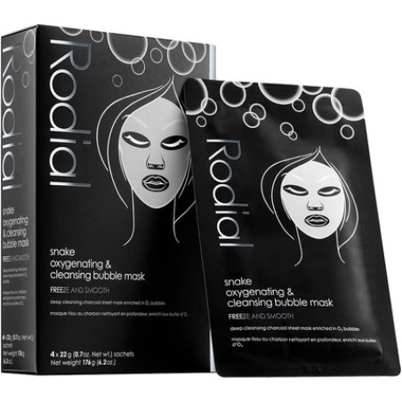 Rodial Snake Oxygenating & Cleansing Bubble Sheet Mask Individual Sachet 4 Count