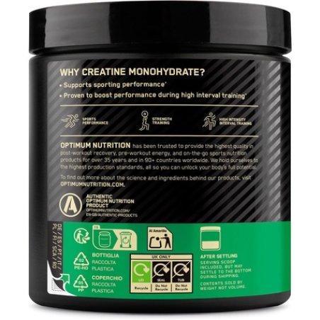 Optimum Nutrition Orange Flavor Creatine Monohydrate Food Supplement Powder