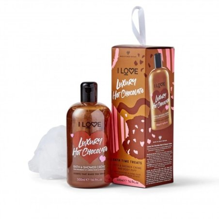 I Love Body Sponge Luxury Hot Chocolate Hydrating Shower Gel For All Skin Types - 500 Ml