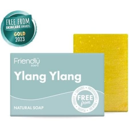Natural Ylang Ylang Soap Tropical Stimulating Uplifting Handmade with Coconut Oil Shea Butter Vegan Cruelty Free
