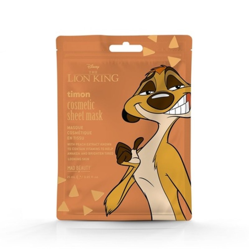 MAD BEAUTY Lion King Sheet Timon Face Mask