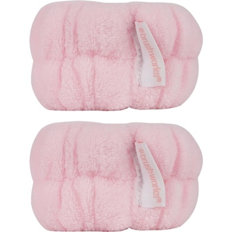 Brushworks Microfibre Wrist Wash Bands - Pack of 2
