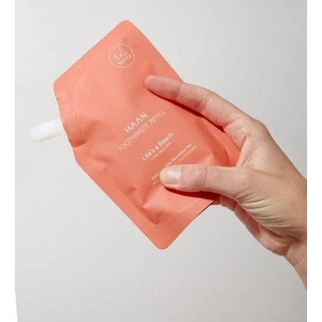 HAAN Refill Toothpaste 150ml with Hydroxyapatite Mineral and 96% Naturally Sourced Ingredients Chai Tea & Mint Flavour