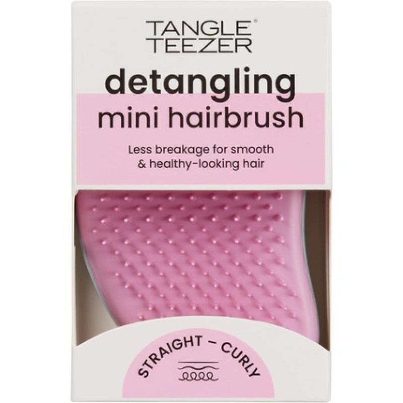 Tangle Teezer The Original Mini Detangling Hairbrush Palm Size Perfect for Kids & Traveling Ideal for Wet & Dry Hair