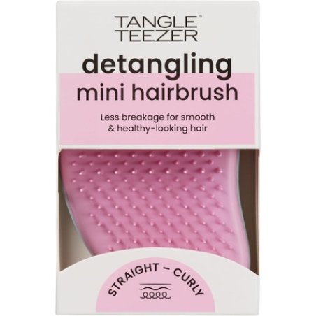 Tangle Teezer The Original Mini Detangling Hairbrush Palm Size Perfect for Kids & Traveling Ideal for Wet & Dry Hair