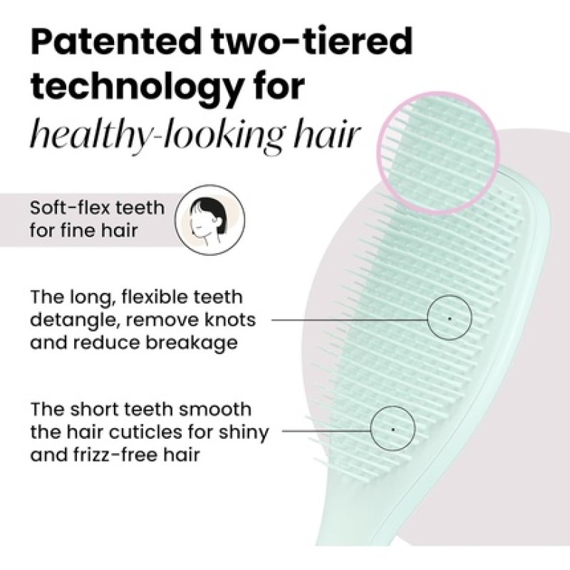 Tangle Teezer Fine and Fragile Ultimate Detangler Hairbrush for Coloured Fine Hair