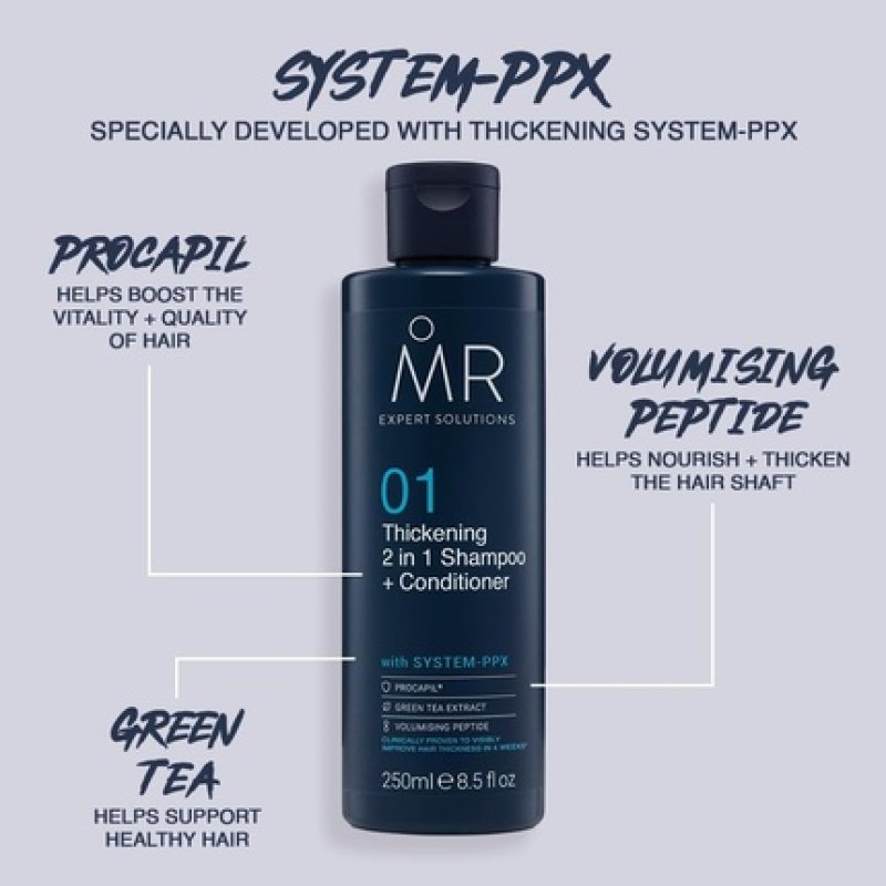 Mr 2 in 1 Thickening Shampoo and Conditioner 250ml