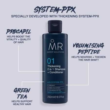 Mr 2 in 1 Thickening Shampoo and Conditioner 250ml