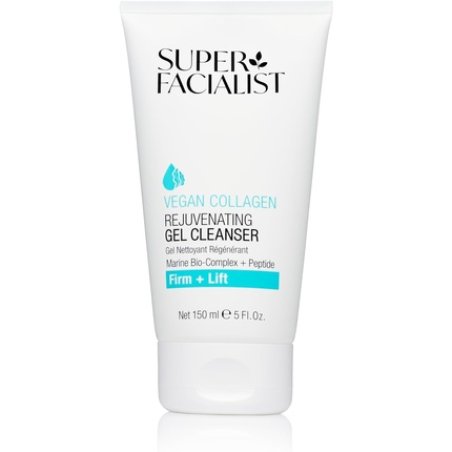 Super Facialist Vegan Collagen Rejuvenating Gel Cleanser with Marine Bio-Complex Seaweed and Hyaluronic Acid 150ml