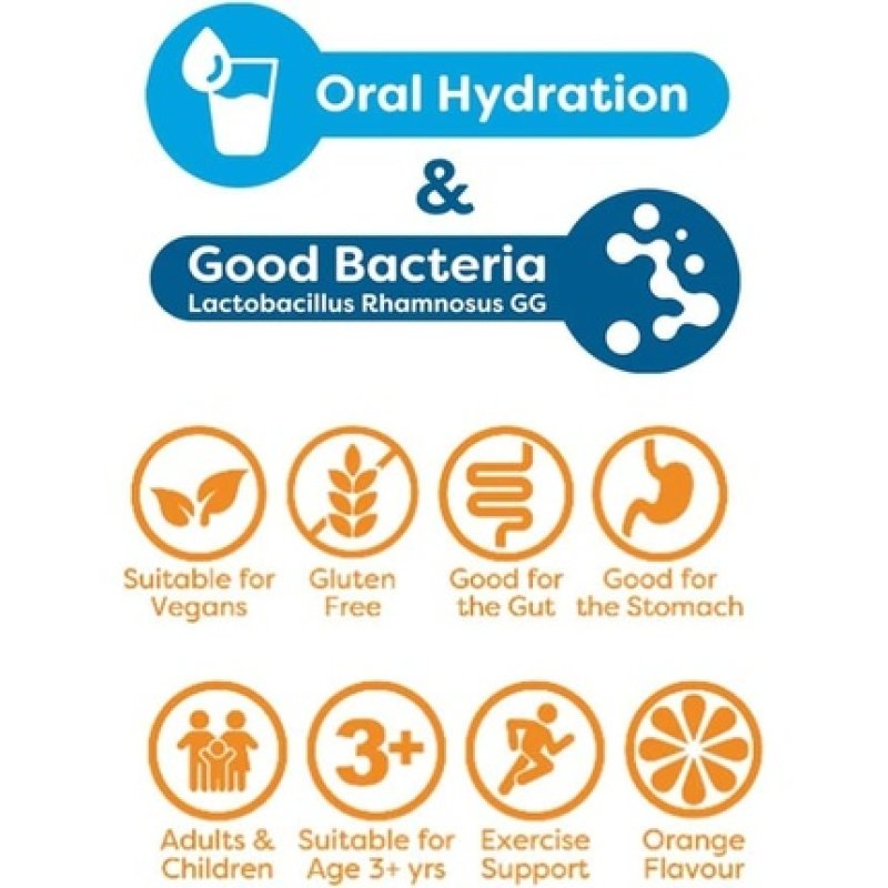 Diacare Oral Rehydration for Children and Adults with Electrolytes and Probiotics