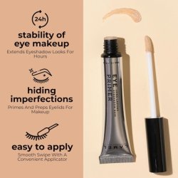 Lamel Insta Eyeshadows Base Universal Colours Clear Waterproof Vegan Cruelty-Free Long-Lasting Wear 10ml Beige