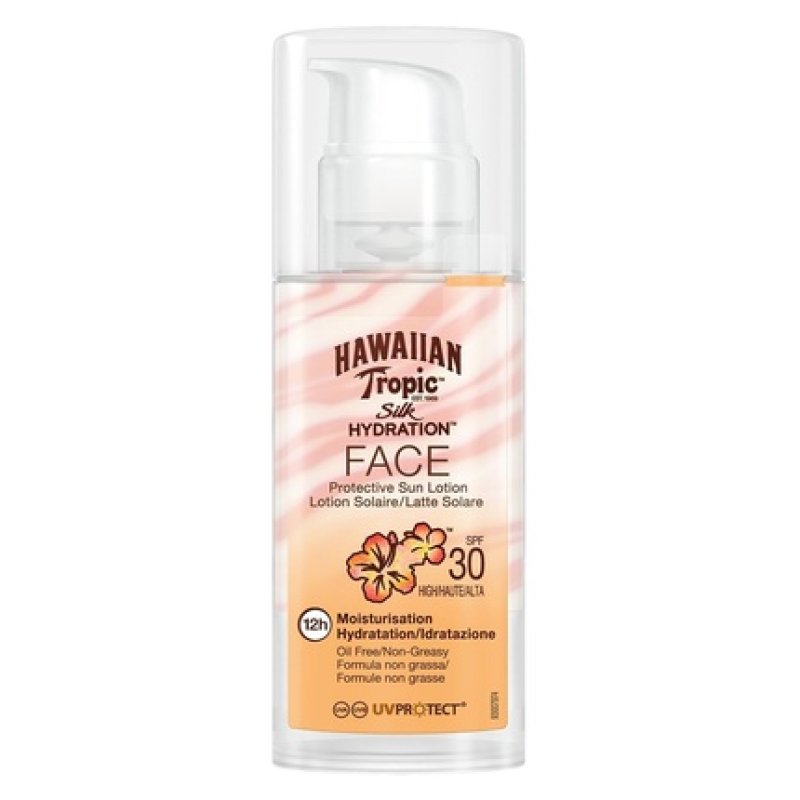 Hawaiian Tropic Silk Hydration Faces Lotion SPF 30 1.7 oz