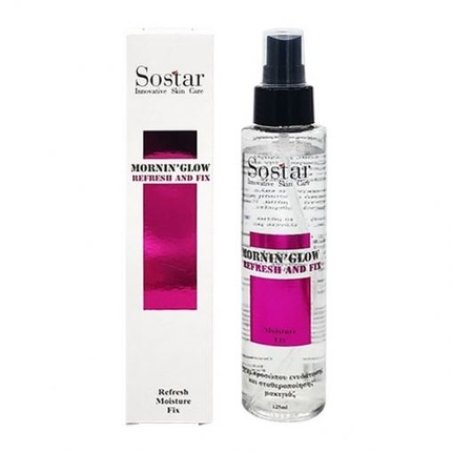 Sostar Mornin'glow Refresh & Fix Face Spray For Hydration & Makeup Setting 125ml