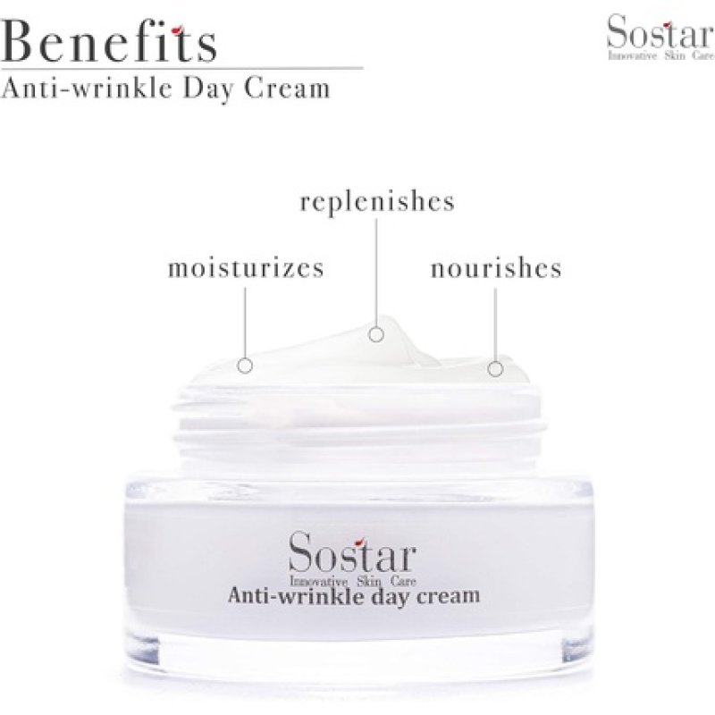 Sostar Anti-Wrinkle Day Cream with Greek Mastic and Organic Olive Oil Extract